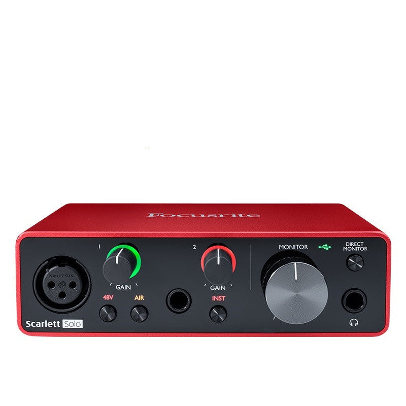 Focusrite Solo 3rd Gen USB Audio Interface for Recording