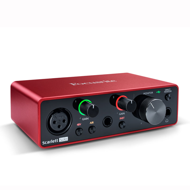 Focusrite Solo 3rd Gen USB Audio Interface for Recording