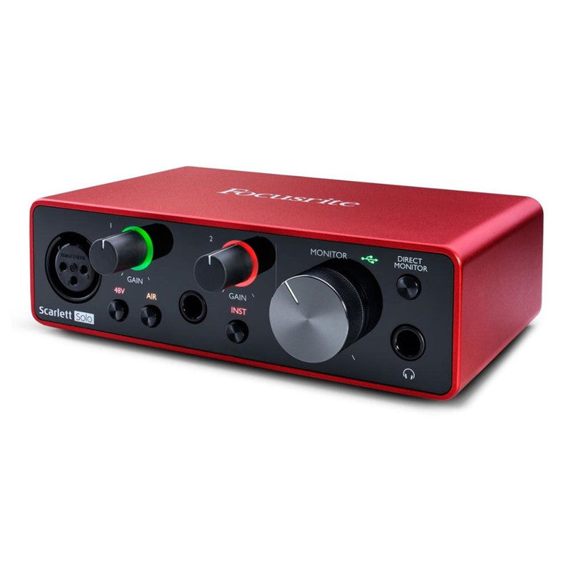 Focusrite Solo 3rd Gen USB Audio Interface for Recording